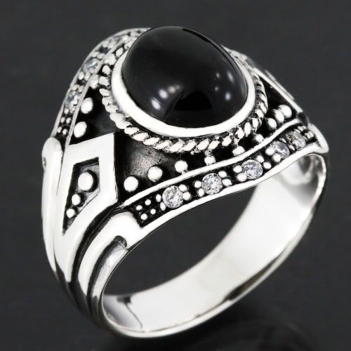 ...  Diamond Knight Templar 925 Sterling Silver Ring Gothic Jewellery
