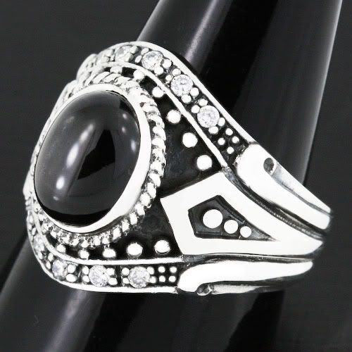 ...  Diamond Knight Templar 925 Sterling Silver Ring Gothic Jewellery