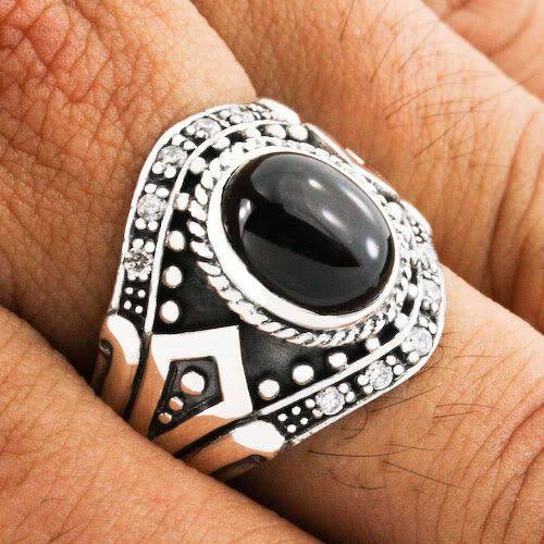 ...  Diamond Knight Templar 925 Sterling Silver Ring Gothic Jewellery