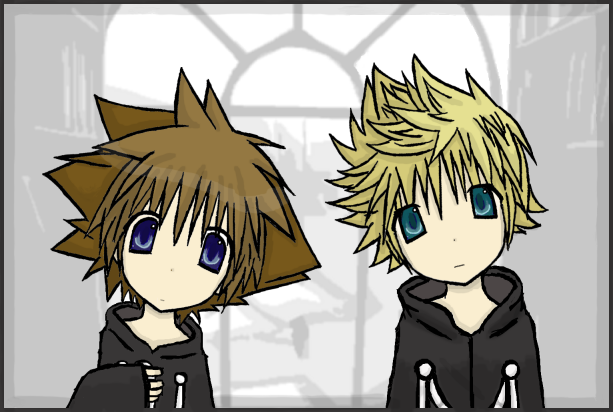 Sora and Roxas is cute